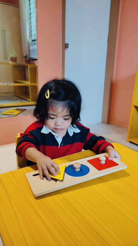 Prepared Montessori environment with child-sized furniture